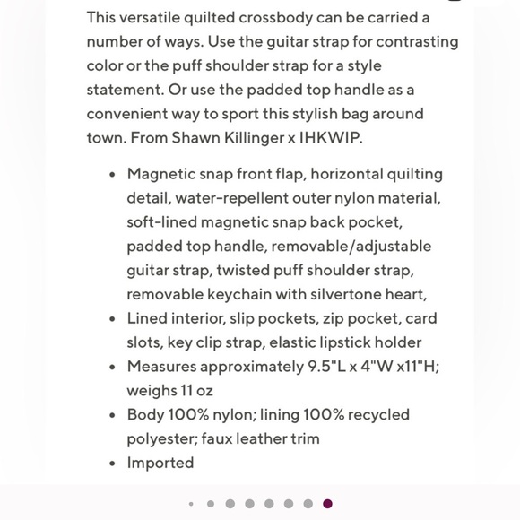 IHKWIP Shawn Killinger Couture Crossbody With Two Straps Black - Picture 2 of 11